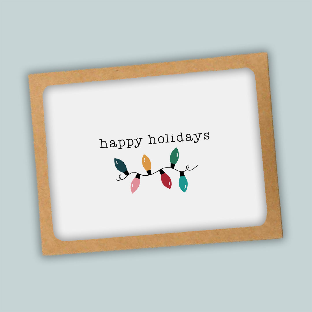 Holiday Lights Folded Note Cards | Boxed Set of 8