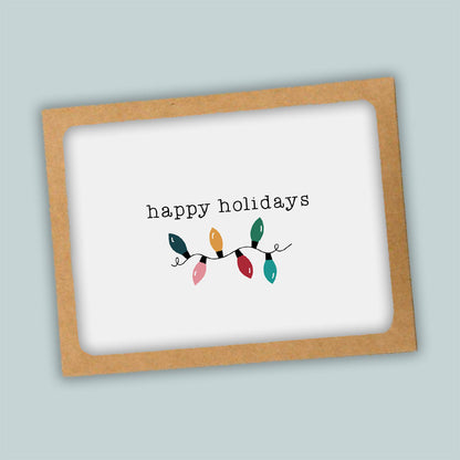 Holiday Lights Folded Note Cards | Boxed Set of 8