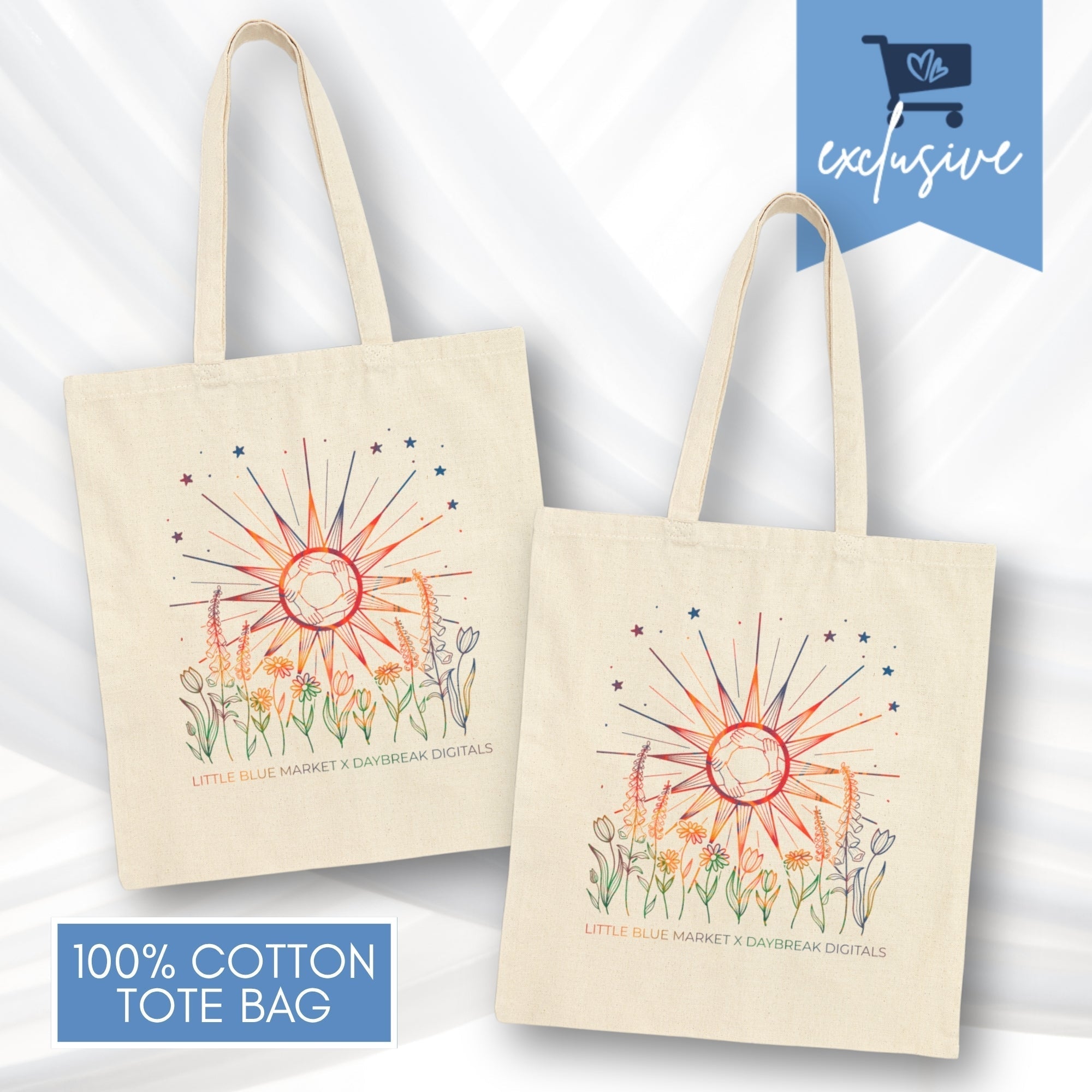 little-blue-market-daybreak-digitals-exclusive-tote-bag-fdt-better-together-democratic-activist-reusable-market-bag