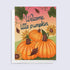 Greeting card with pumpkins and sunflowers and &