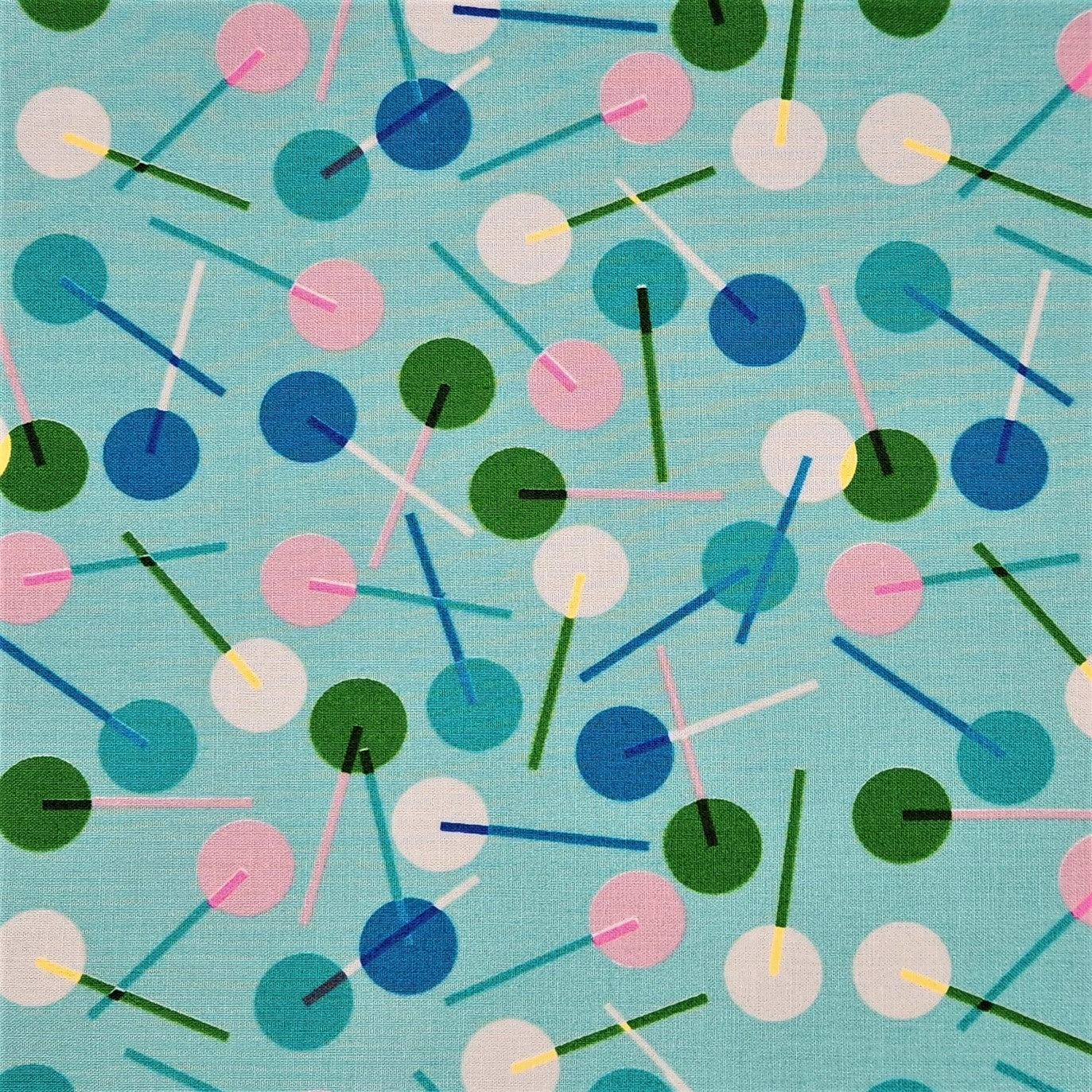 Cocktail Napkins - 100% Cotton - Set of 6 - Lollipops