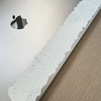 Holographic glitter confetti wraparound sticker