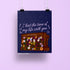 Long Live Eras Tour Piano art print — floral-covered piano under a starry night sky with hand lettered text, 8 x 10 in, by MangoIllustrated