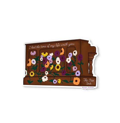 Long Live surprise song acoustic piano sticker - MangoIllustrated - Sticker
