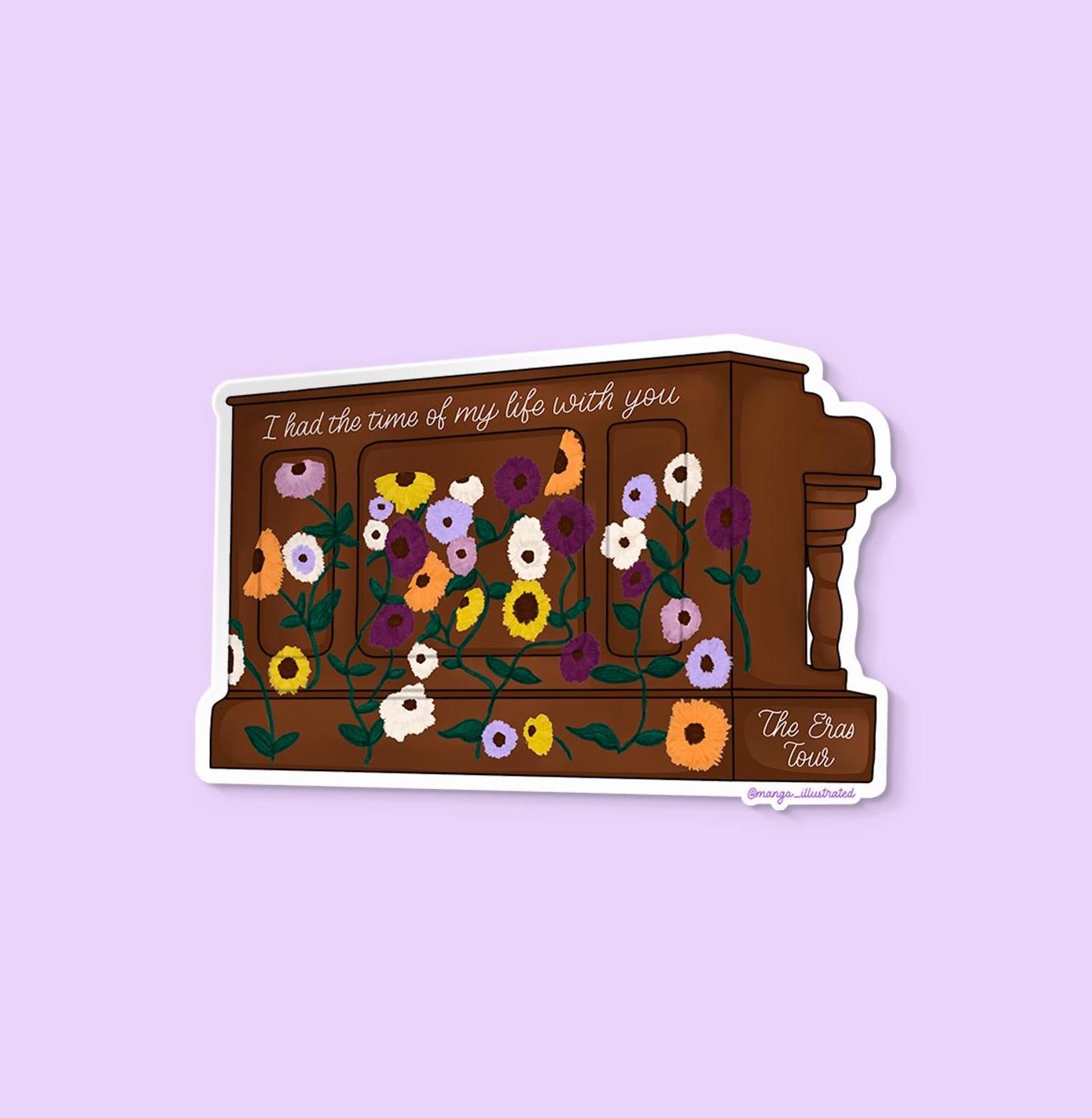 Long Live surprise song acoustic piano sticker - MangoIllustrated - Sticker