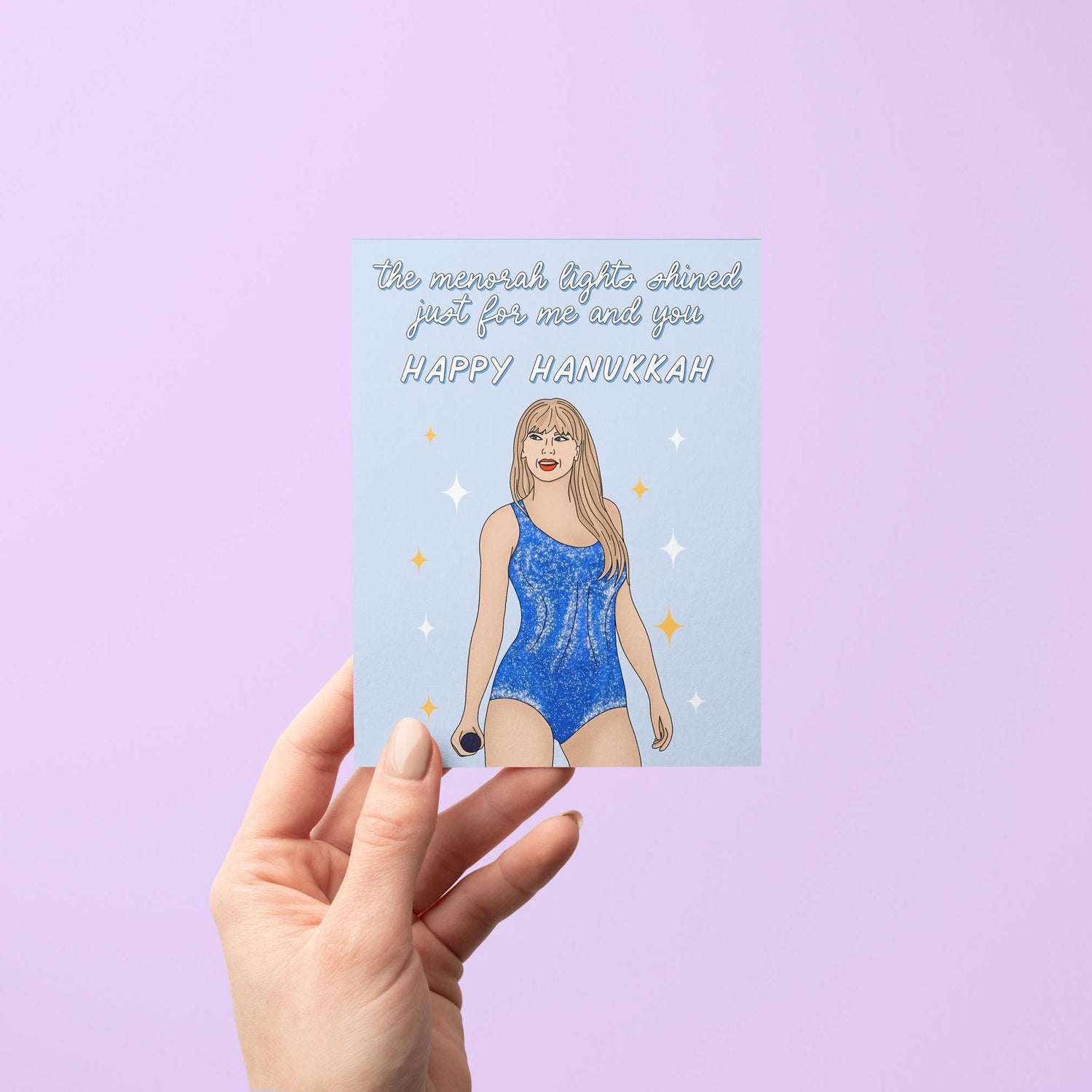 Long Live Swiftie Hanukkah Card - MangoIllustrated - Greeting Cards