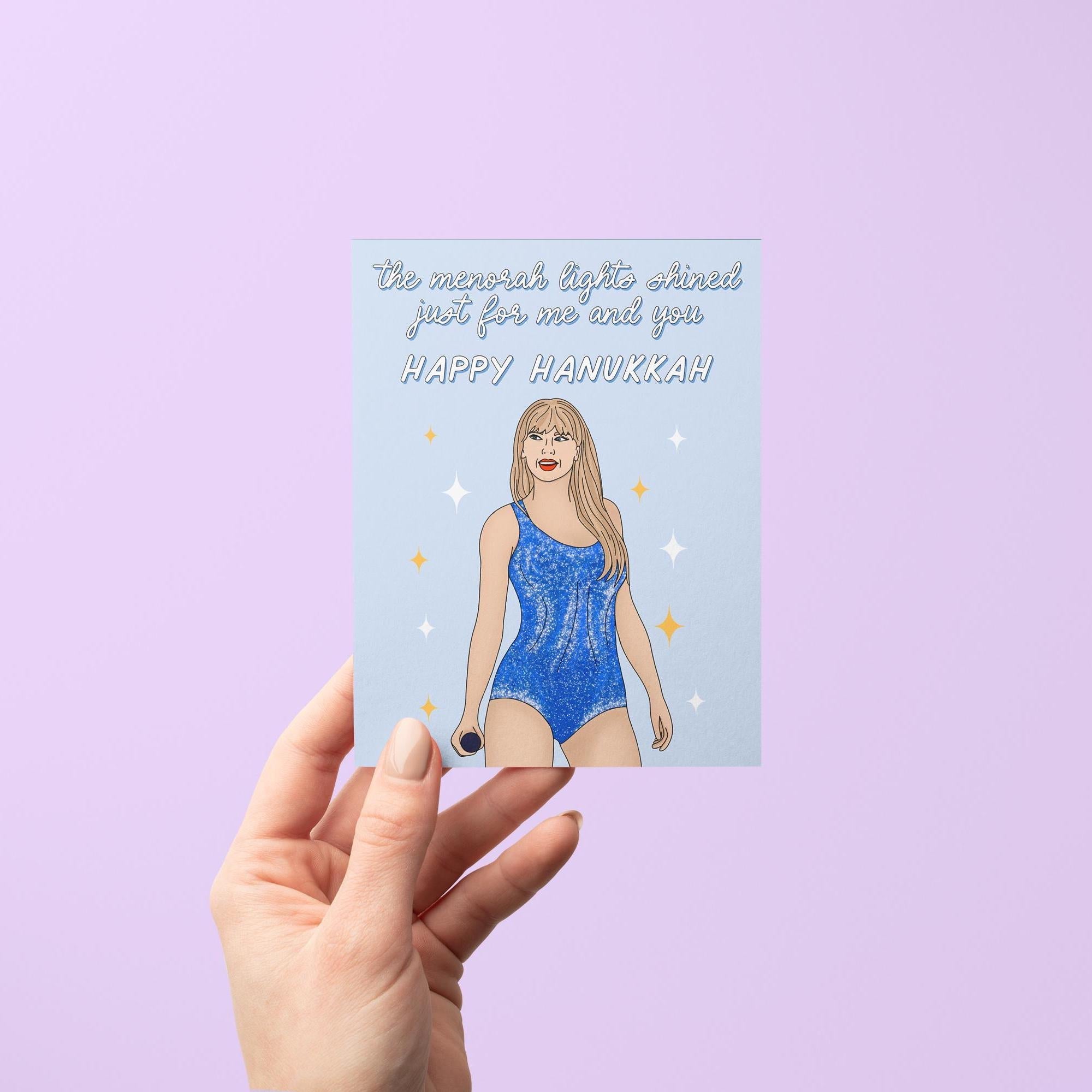Long Live Swiftie Hanukkah Card - MangoIllustrated - Greeting Cards