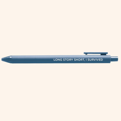 Long story short I survived jotter gel pen - MangoIllustrated - Pens