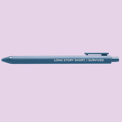 Long story short I survived jotter gel pen - MangoIllustrated - Pens
