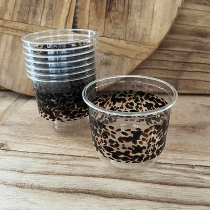 maaterra compostable cold beverage cup with classic tortoise design