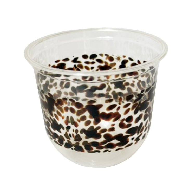 maaterra compostable cold beverage cup with classic tortoise design