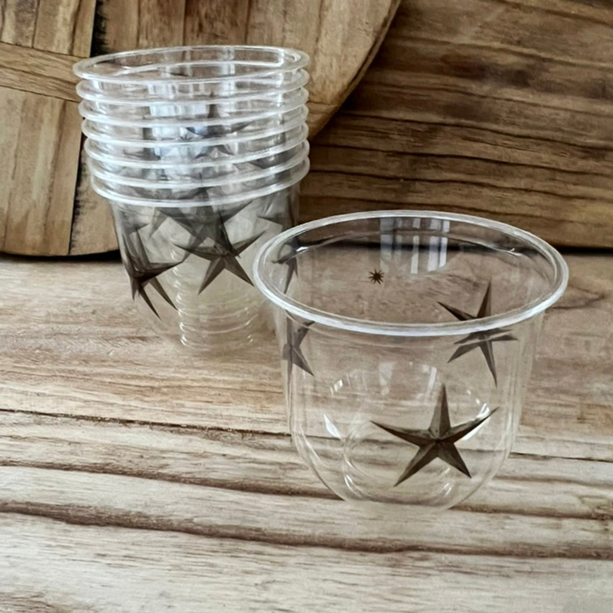 maaterra compostable cold beverage cup with treasured star design