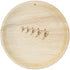 maaterra compostable palm leaf plates with high five design