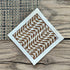maaterra compostable cotton cocktail napkin with Honey Leaves design