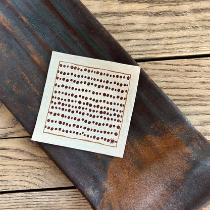 maaterra compostable cotton cocktail napkin with Speckles design