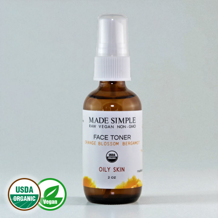 FACE TONER - Orange Blossom Bergamot for Oily Skin