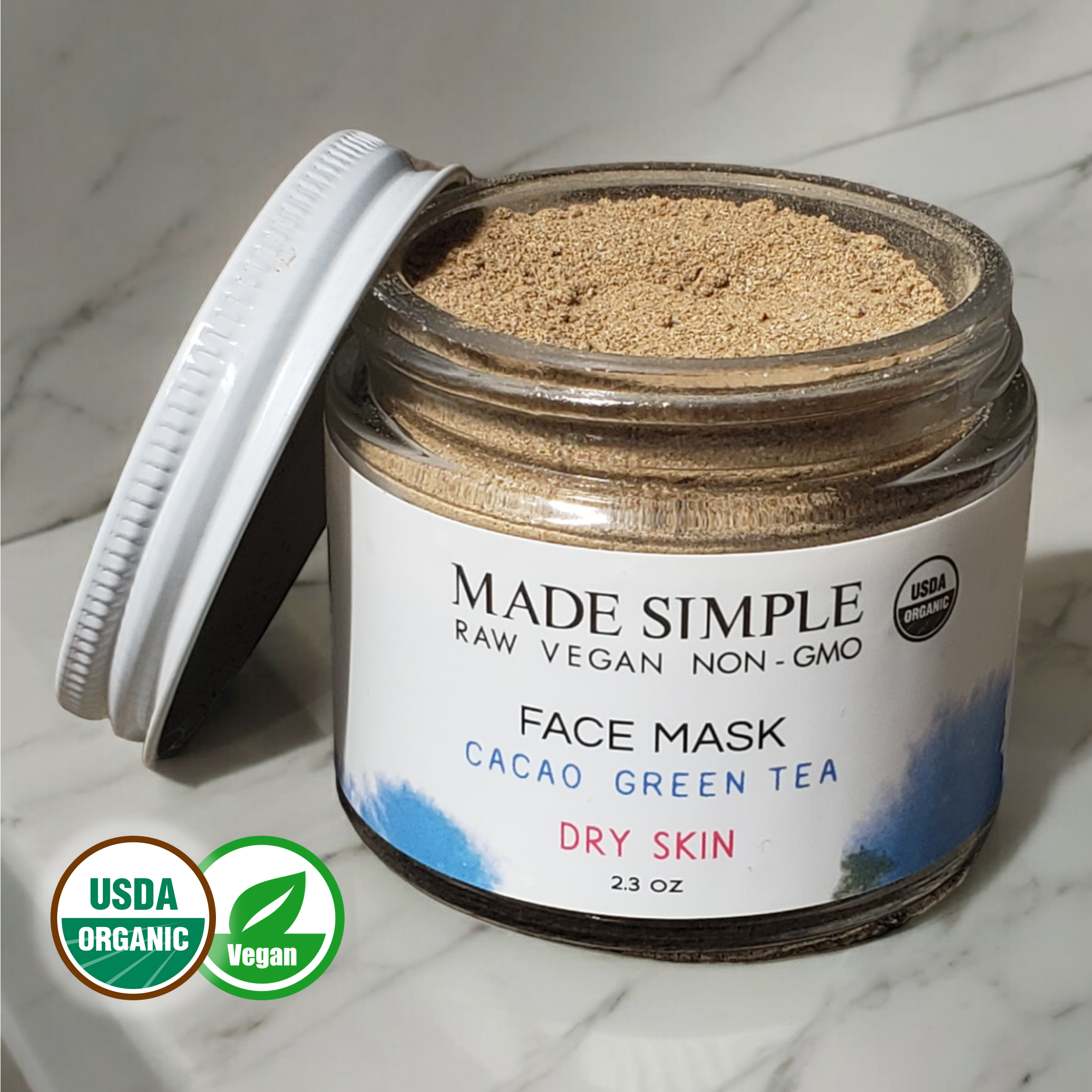 FACE MASK - Cacao Green Tea for Dry Skin