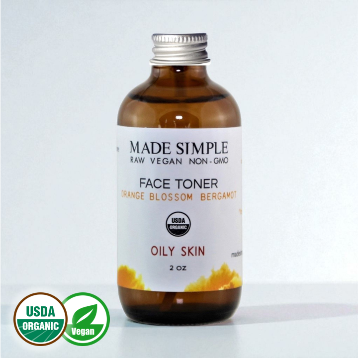 FACE TONER - Orange Blossom Bergamot for Oily Skin