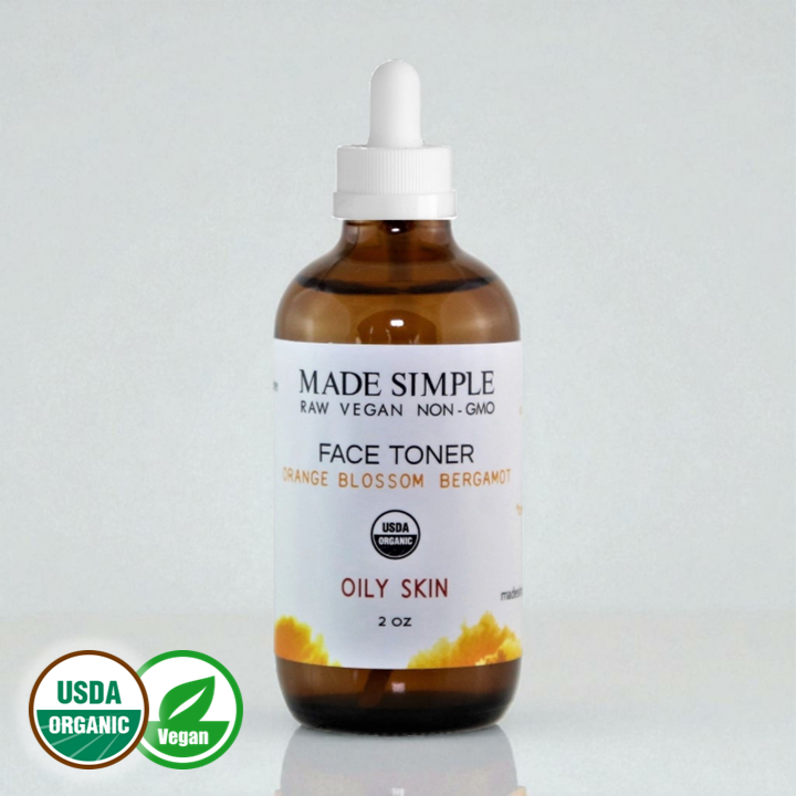 FACE TONER - Orange Blossom Bergamot for Oily Skin