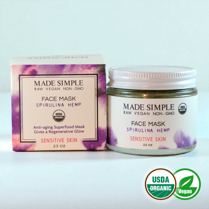 FACE MASK - Spirulina Hemp for Sensitive Skin