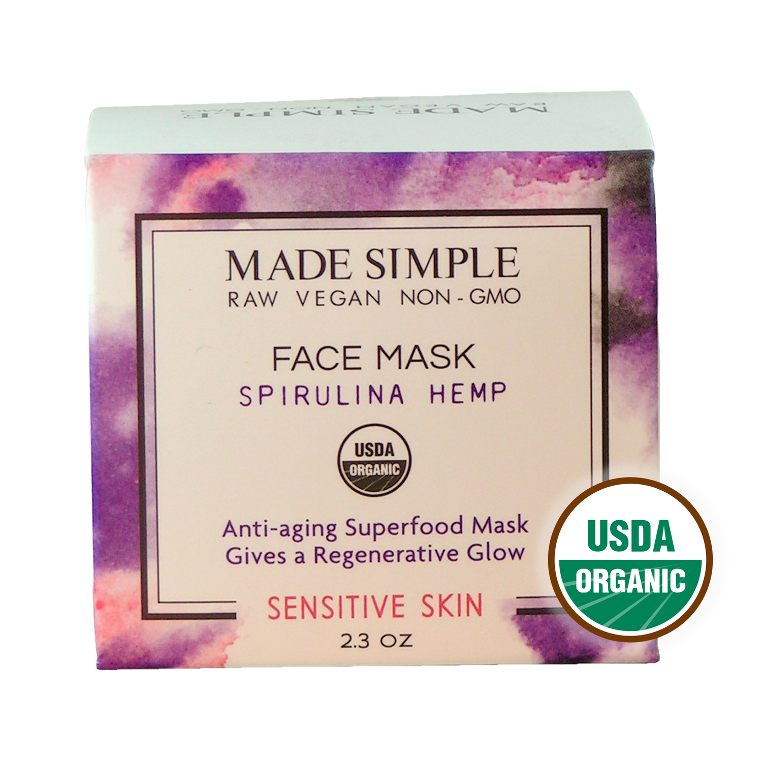 FACE MASK - Spirulina Hemp for Sensitive Skin