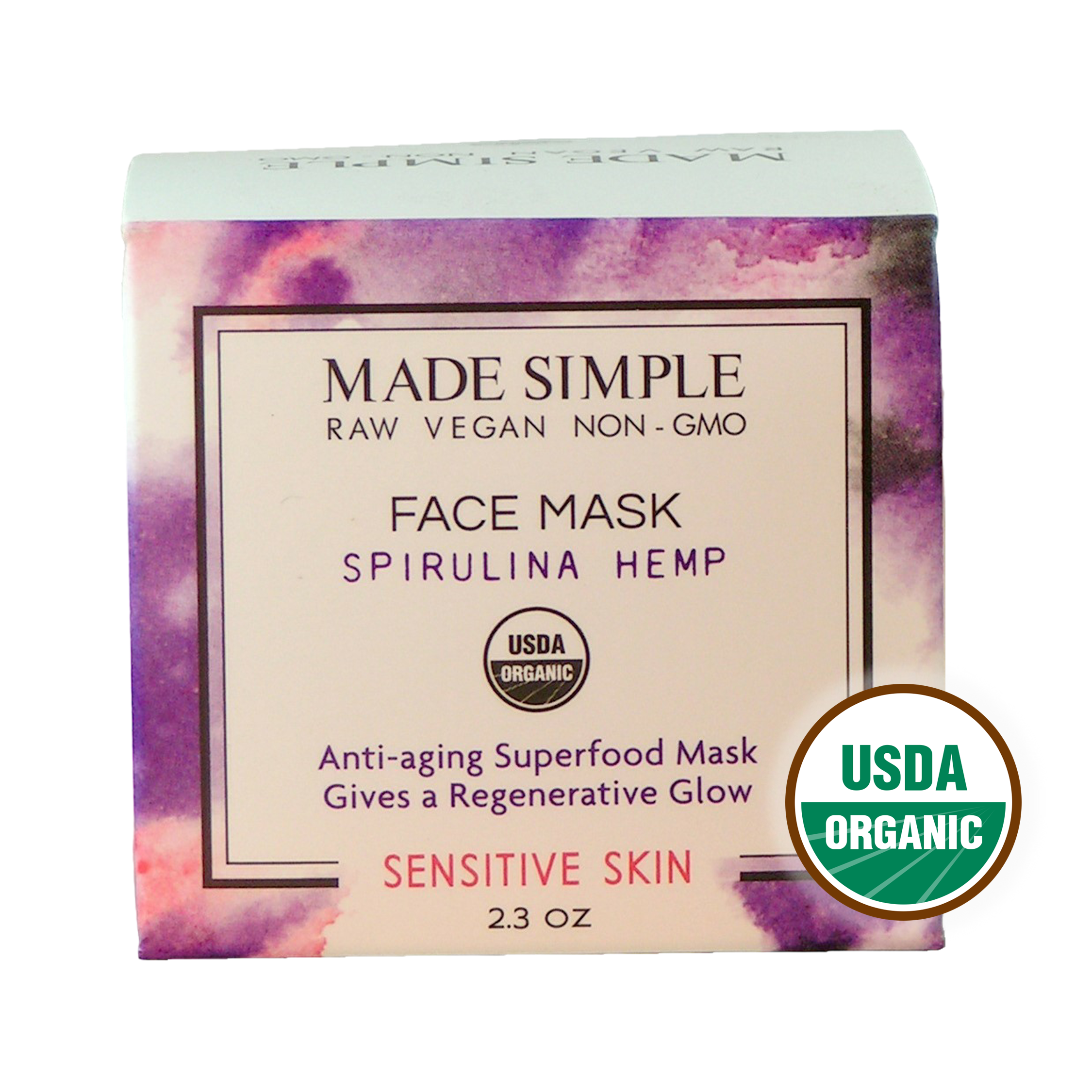 FACE MASK - Spirulina Hemp for Sensitive Skin