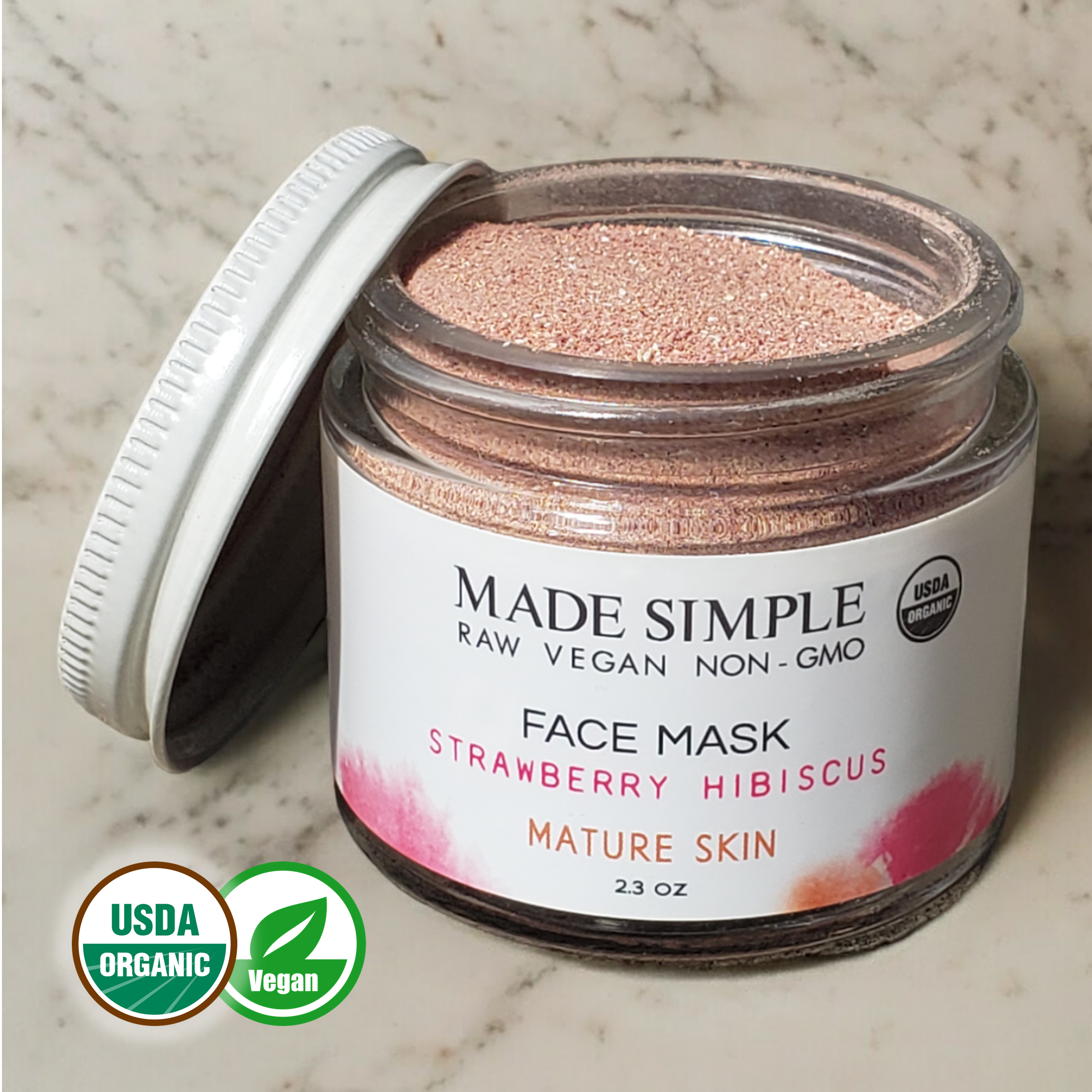 FACE MASK - Strawberry Hibiscus for Mature Skin