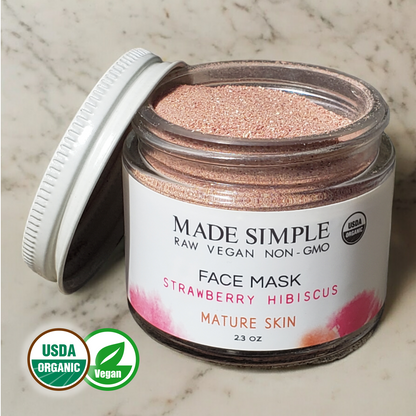 FACE MASK - Strawberry Hibiscus for Mature Skin