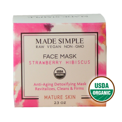 FACE MASK - Strawberry Hibiscus for Mature Skin