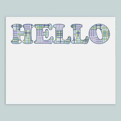 Madras Blue - Note Cards - The Note House