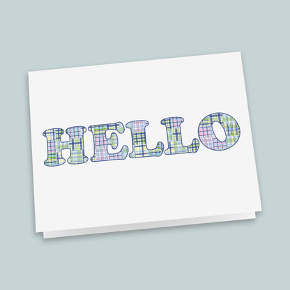 Madras Blue Folded Note Cards | Boxed Set of 8