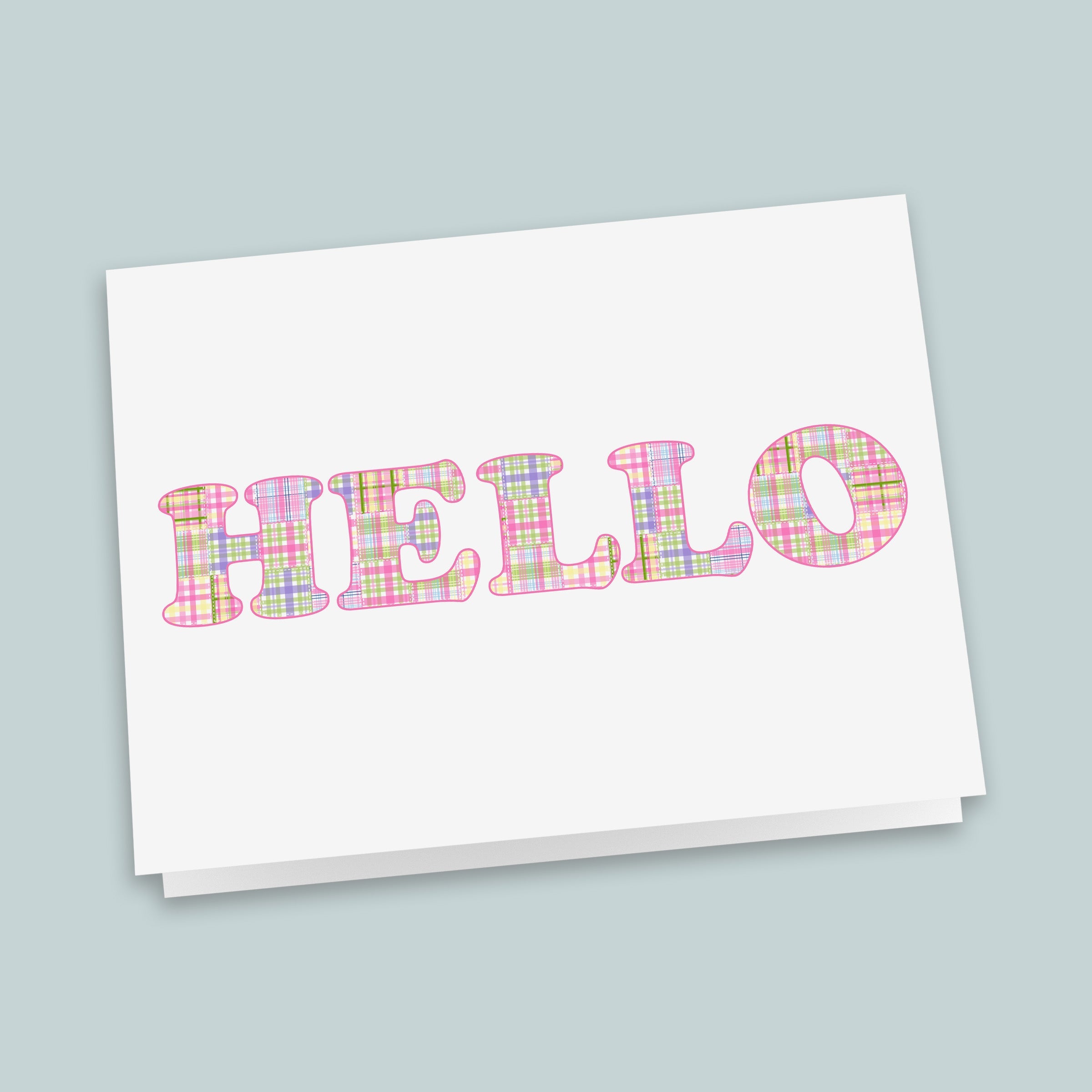 Madras Pink Folded Note Cards | Boxed Set of 8