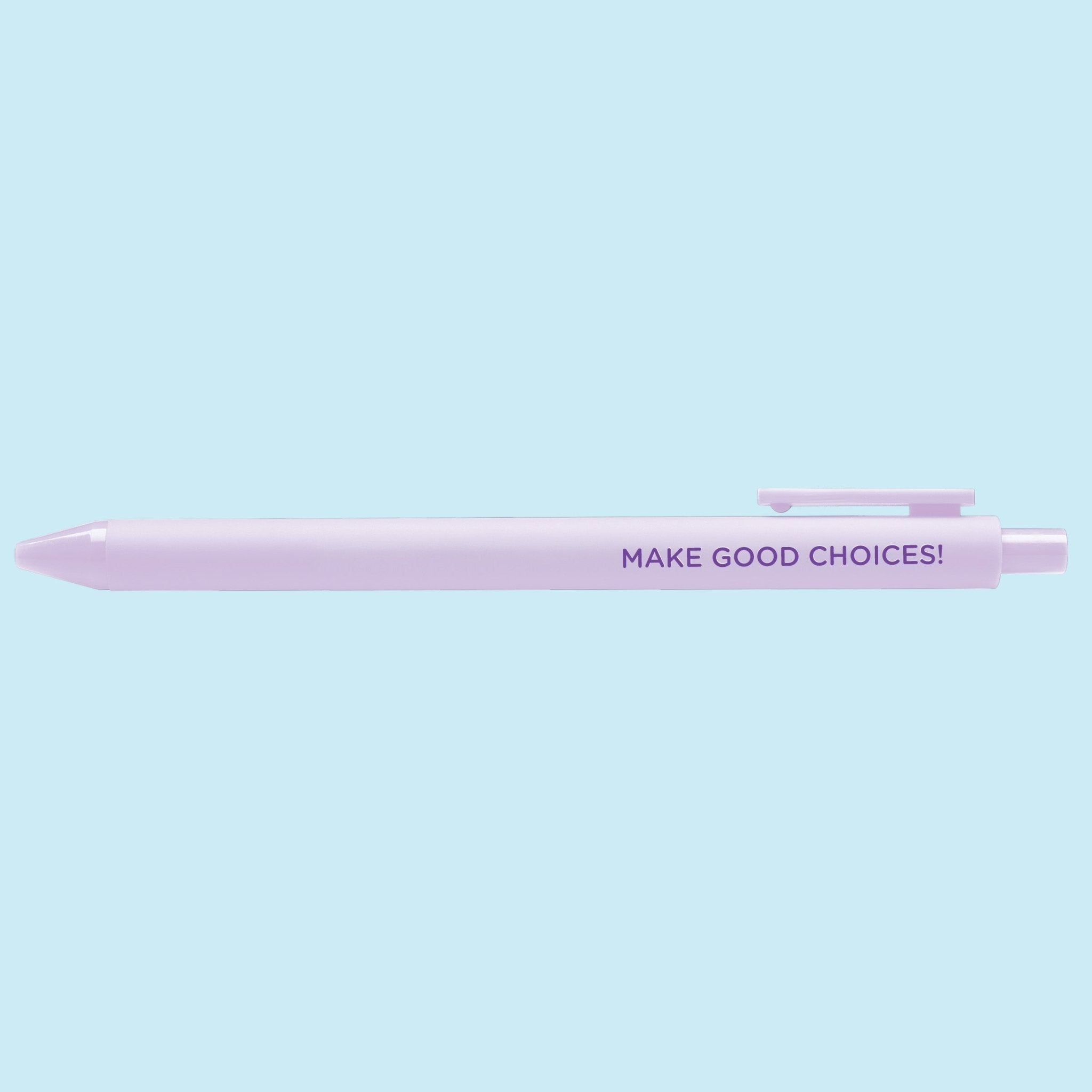 Pink pen with &