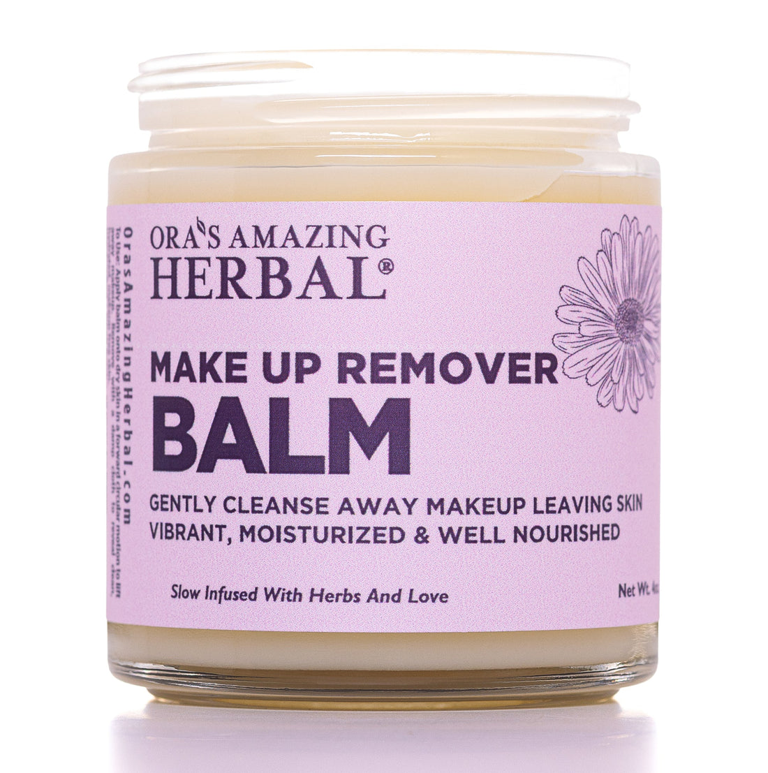 Makeup Remover Balm 4oz Jar white Background 