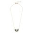 Handmade malachite half moon necklace, ethical artisan jewelry — Petite Protea Chicago