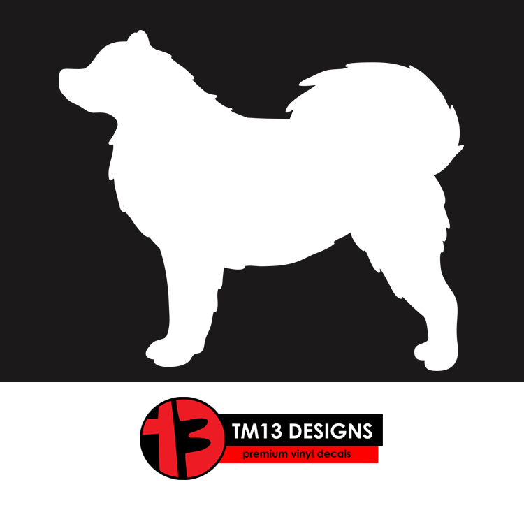Alaskan Malamute Silhouette Vinyl Decal