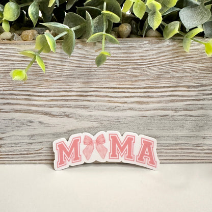 pink bow sticker gift for mom