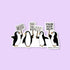 Marching Penguins sticker - MangoIllustrated - Sticker