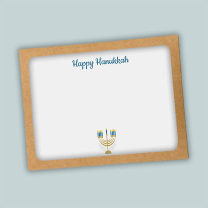 Hanukkah Menorah Note Cards | Boxed Set of 12