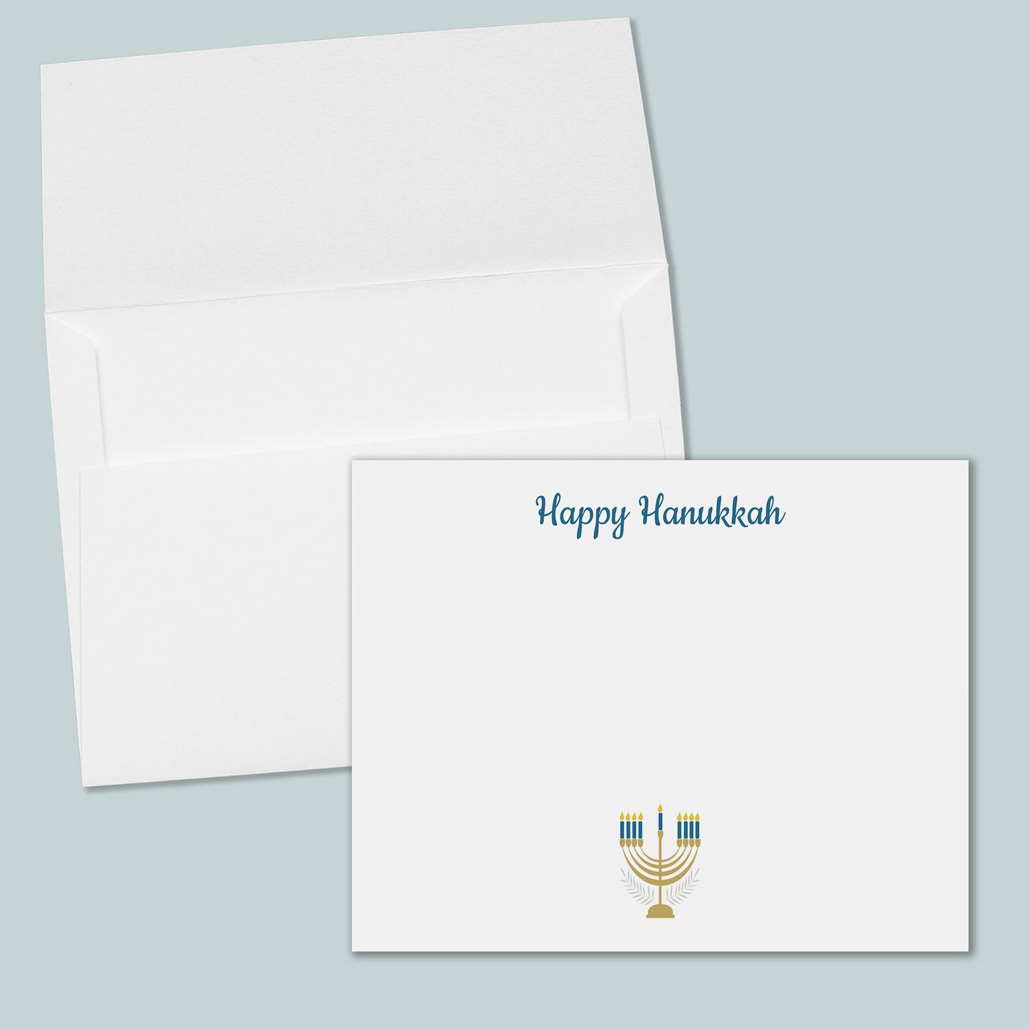 Hanukkah Menorah Note Cards | Boxed Set of 12