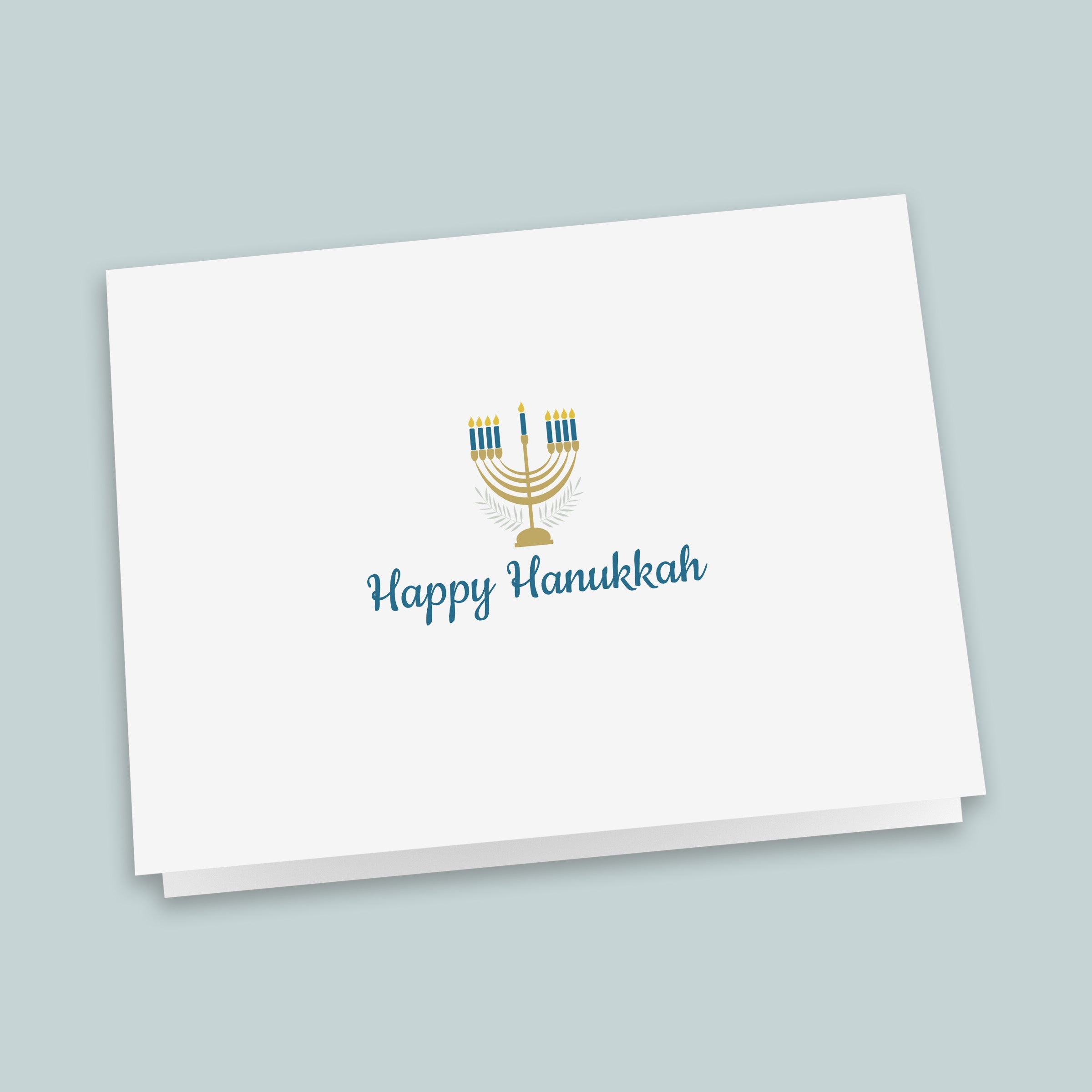Hanukkah Menorah Folded Note Cards | Boxed Set of 8