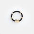black repurposed bracelet of rope and brass, ethically handmade chicago jewelry at Petite Protea