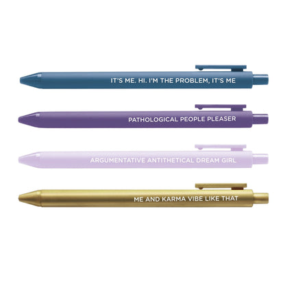 Midnight Musings jotter gel pen set - MangoIllustrated - Pen Sets