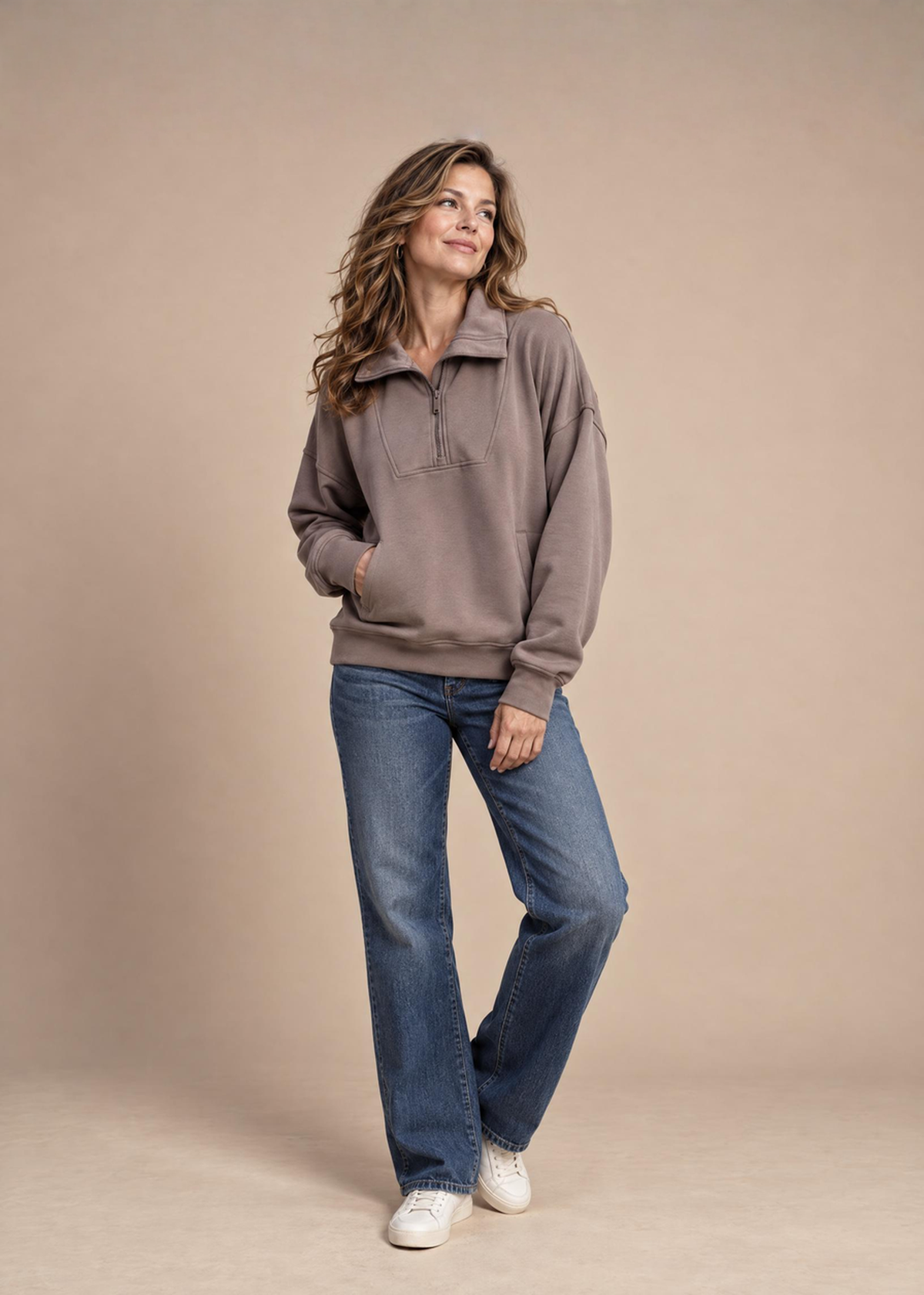 BUTTER-SOFT QUARTER-ZIP PULLOVER