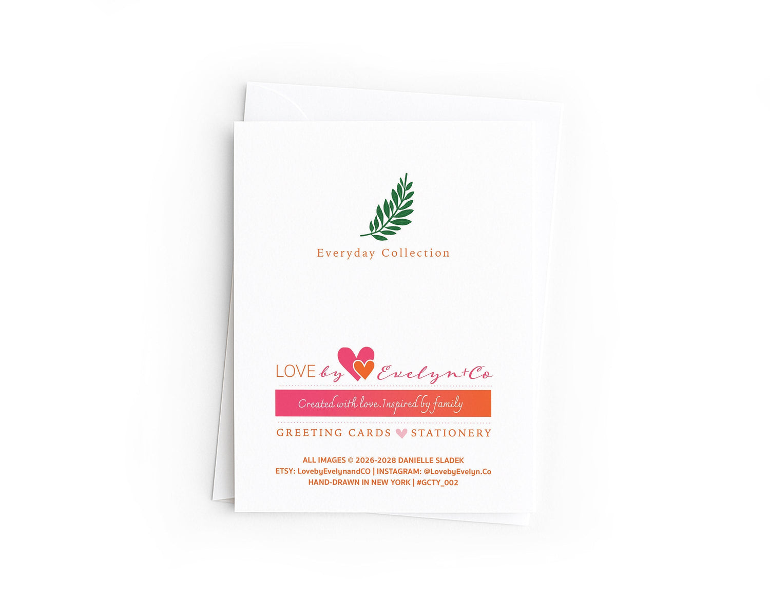 Green Plant Thank You Card | Colorful Botanical Card | Hand-Drawn Houseplant