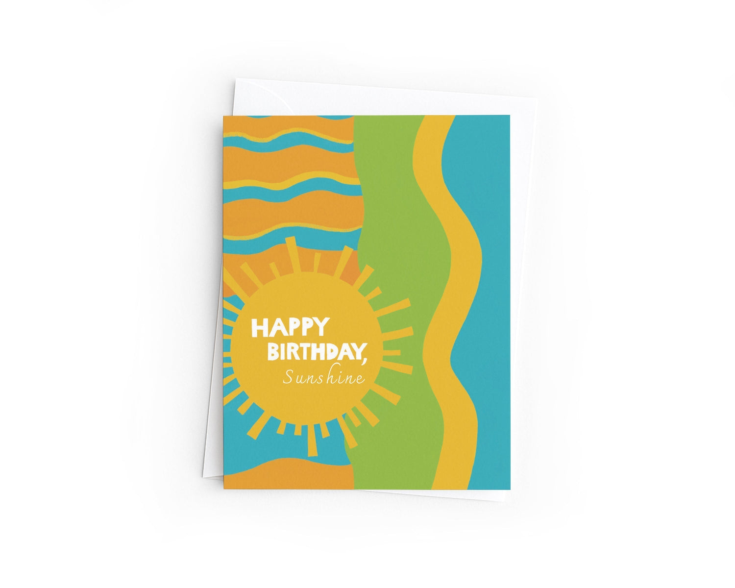 Sunshine Birthday Card | Colorful Summer Beach Vibes