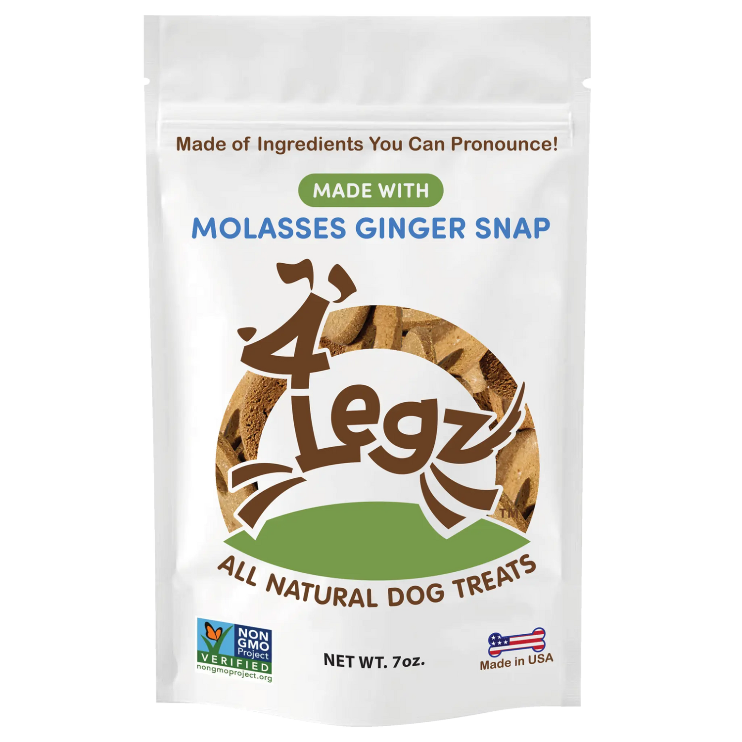 Molasses Ginger Snap Dog Treats for Happy, Healthy Pets - 4Legz