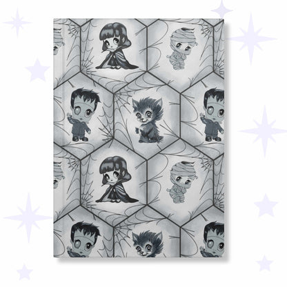 Classic Monster Hardcover Journal, Black and White