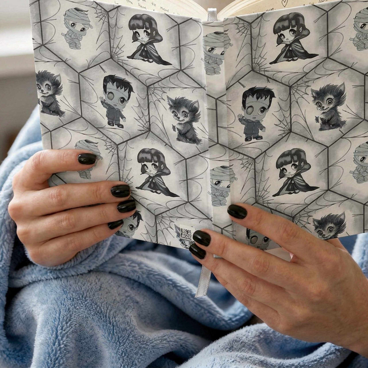 Classic Monster Hardcover Journal, Black and White