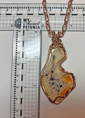 Montana Agate Pendant - Measurement